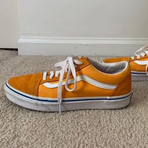 mustard yellow old school vans